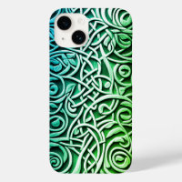 Celtic 3D Carved Green Knot Design