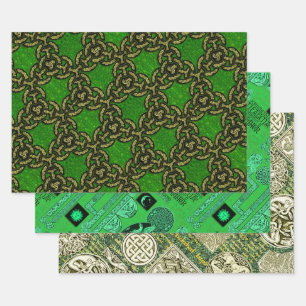 Celtic All The Way Sampler Wrapping Paper Sheet
