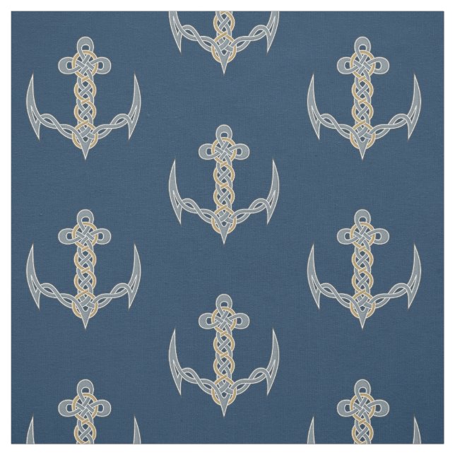 Celtic Anchor 1 Pattern Fabric (Swatch)