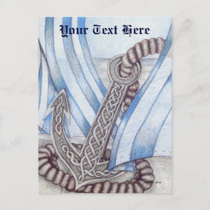 Celtic Anchor Nautical Postcard