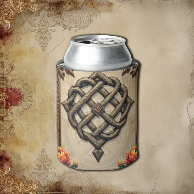 Celtic art and floral splendour in warm tones.  can cooler (Creator Uploaded)