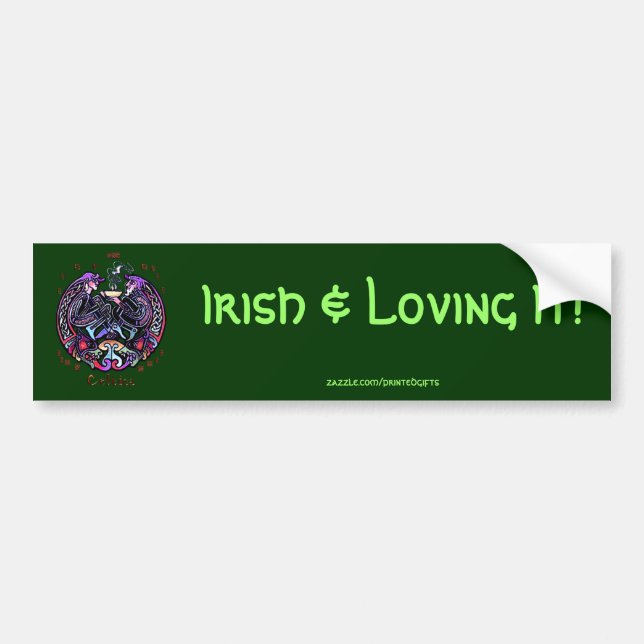 Celtic Art Design Bumper Sticker (Front)