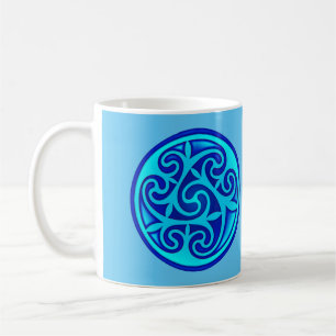 Celtic Art Spiral Design Coffee Mug