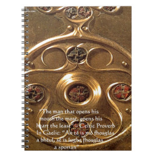 Celtic Artefact & Proverb Gifts & Cards Spiral Notebook