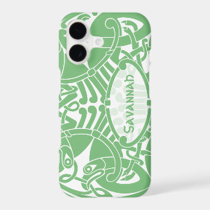 Celtic Bird Circle Pattern Personalised iPhone