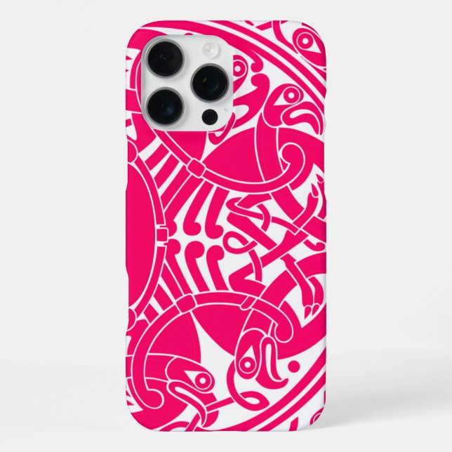 Celtic Bird Circle Pattern Personalised iPhone Case (Back)