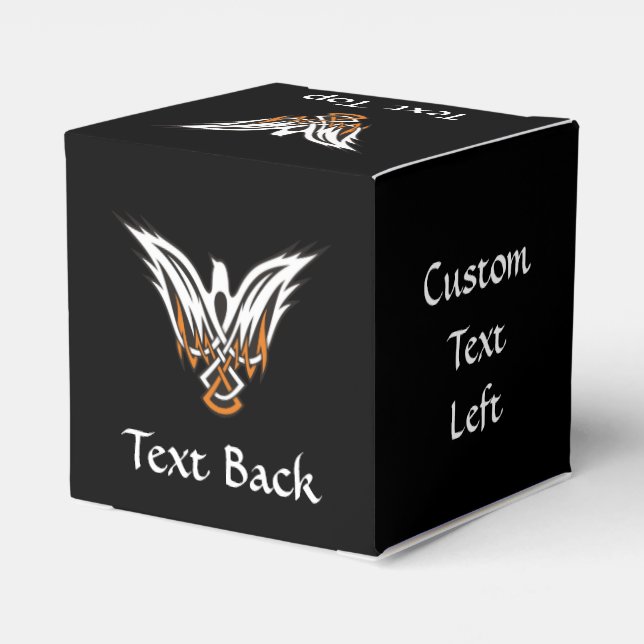 Celtic Bird Favour Box (Back Side)