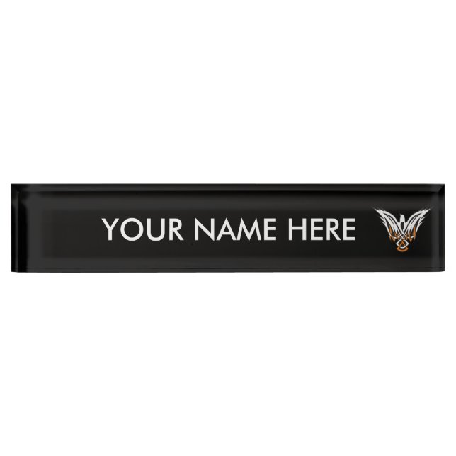 Celtic Bird Nameplate (Front)