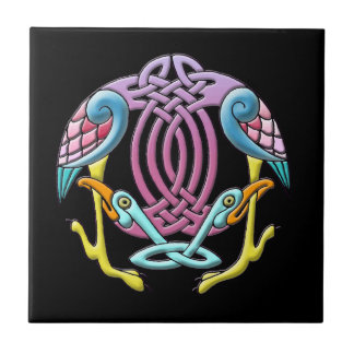 Celtic bird tile