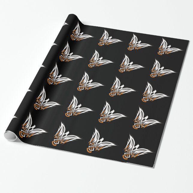 Celtic Bird Wrapping Paper (Unrolled)