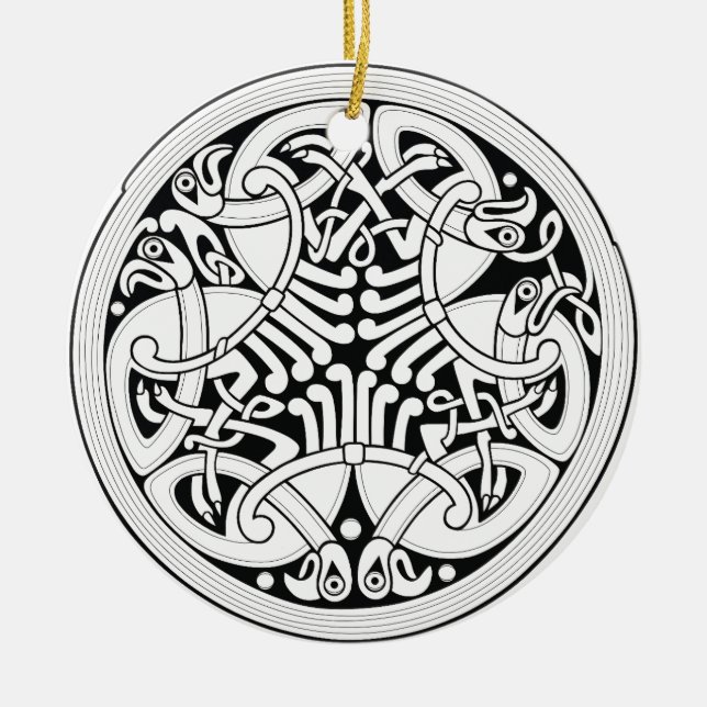 celtic birds ornament (Front)