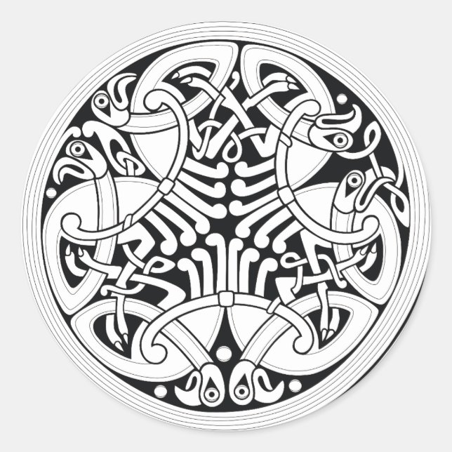 celtic birds stickers (Front)