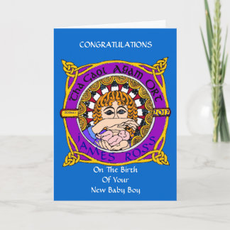 Celtic Birth Blessing greetings Card