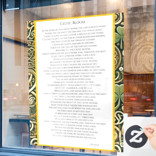 Celtic Bloom (Cafe Window)