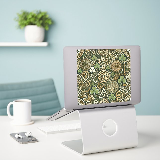 Celtic Bloom (Laptop On Desk)