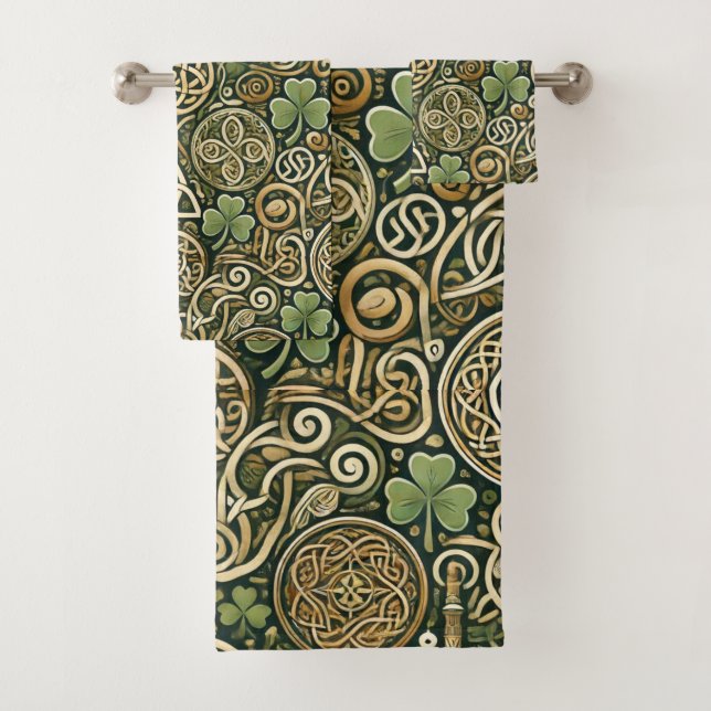 Celtic Bloom Bath Towel Set (Insitu)