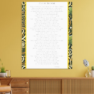 Celtic Bloom Canvas Print