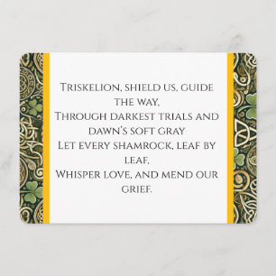 Celtic Bloom Enclosure Card