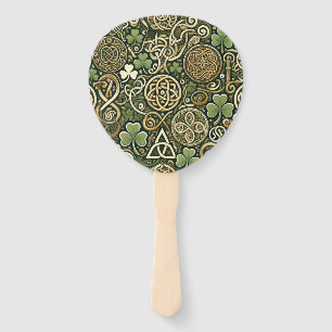 Celtic Bloom Hand Fan