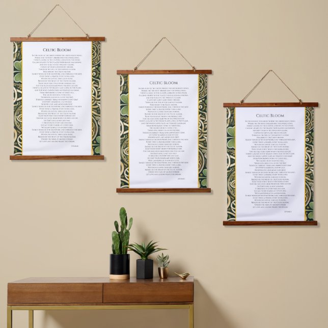 Celtic Bloom Hanging Tapestry (Asymmetrical)