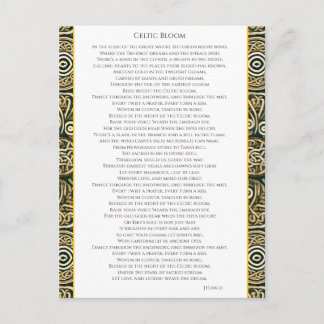 Celtic Bloom Holiday Postcard