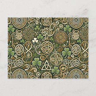 Celtic Bloom Holiday Postcard