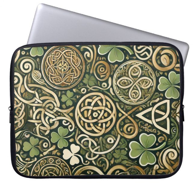 Celtic Bloom Laptop Sleeve (Front)
