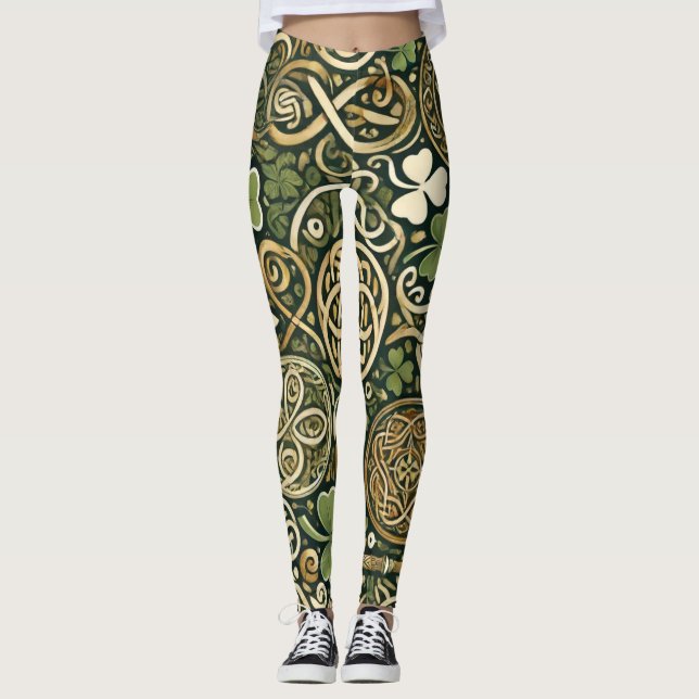 Celtic Bloom Leggings (Front)