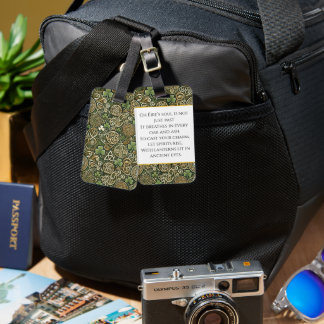 Celtic Bloom Luggage Tag