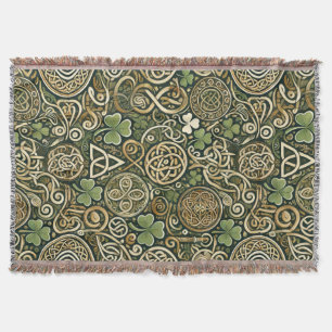 Celtic Bloom Throw Blanket