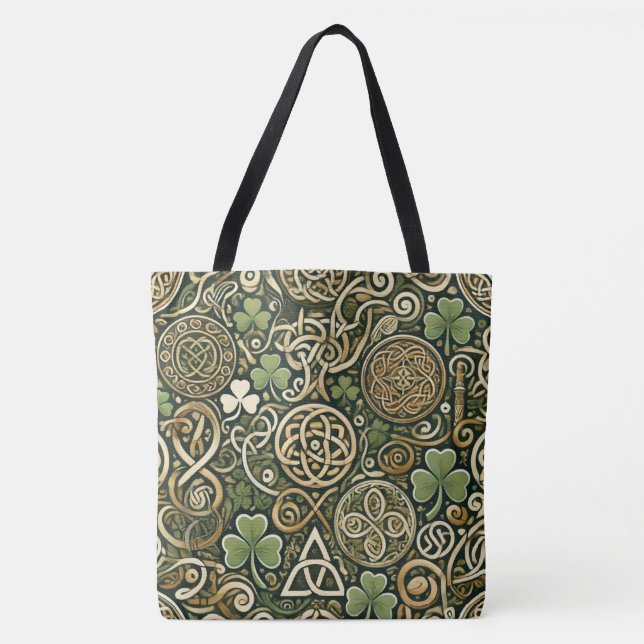 Celtic Bloom Tote Bag (Front)