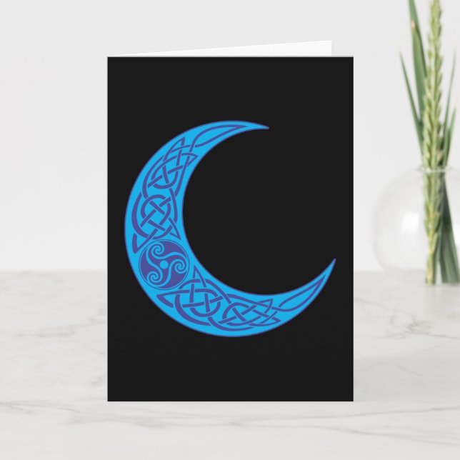Celtic Blue Moon Card (Front)