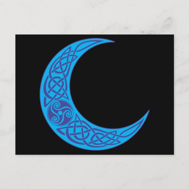 Celtic Blue Moon Postcard (Front)