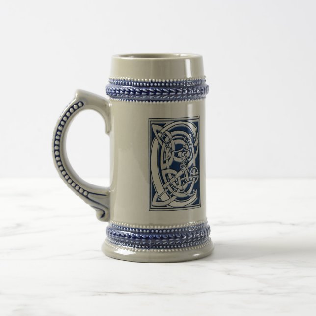 Celtic C Monogram Beer Stein (Left)