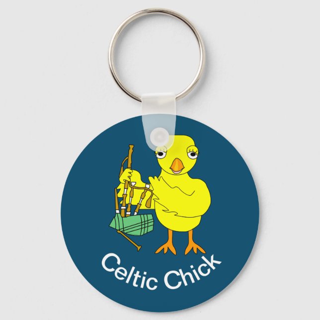 Celtic Chick Key Ring (Front)