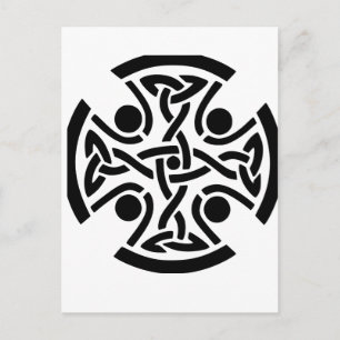 Celtic Christian cross Postcard