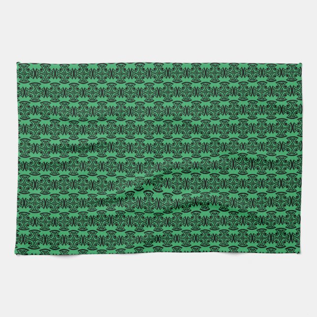 Celtic Christian cross  Tea Towel (Horizontal)