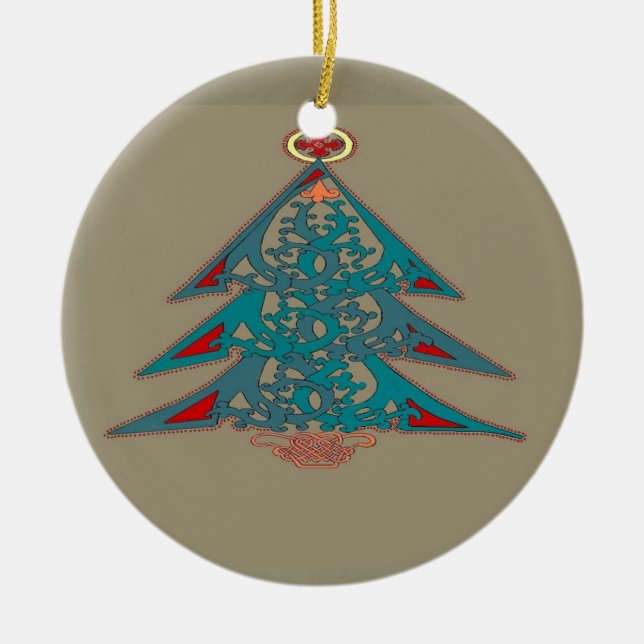 Celtic Christmas Tree Ornament (Front)