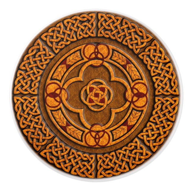 Celtic Circle Furniture Ceramic Knob (Front)