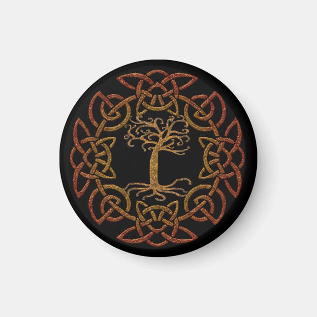 Celtic Circle Tree of Life Irish-supporter Magnet (Front)