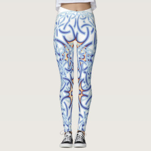 Celtic Circular Motif in Pastel Colours Leggings