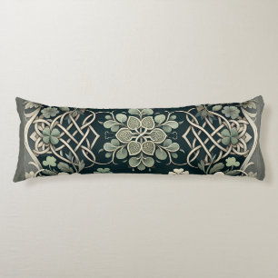 Celtic Clover Floral Charm Body Cushion