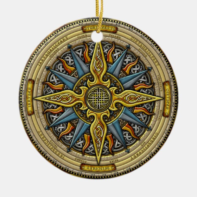 Celtic Compass Ornament (Front)