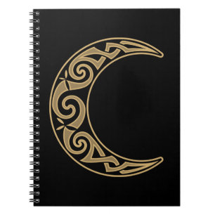 Celtic Crescent Moon Notebook