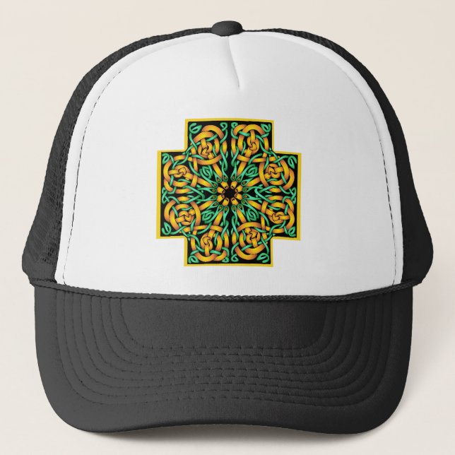Celtic Cross 2 Trucker Hat (Front)
