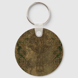 Celtic Cross and Celtic Knots Key Ring