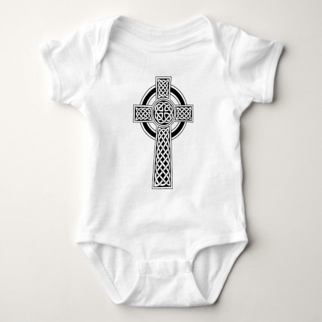 Celtic Cross Baby Bodysuit (Front)