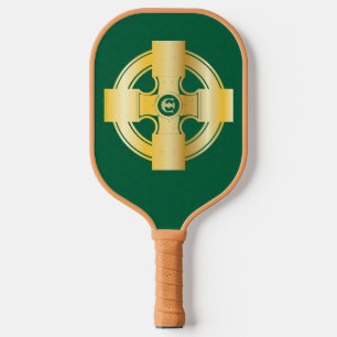 Celtic Cross Celtic Knot Letter E Monogram Pickleball Paddle