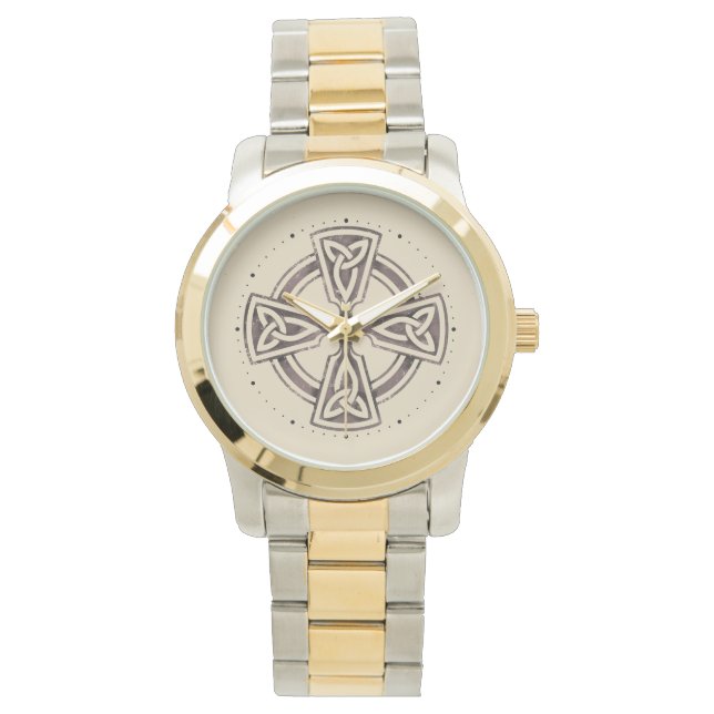 Celtic Cross Christian Irish Nordic Mythology Lys Watch (Front)