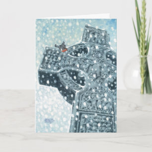 Celtic Cross Christmas Card